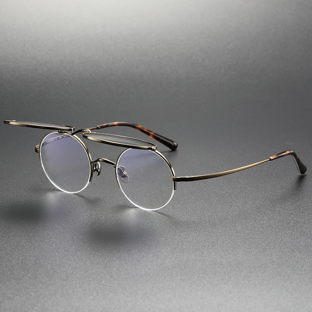 Exquisite Flip-On Titanium Sunglasses Frames defferent color