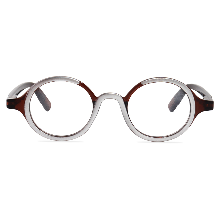 Tr90 Round Vintage Reading Glasses Frame Unisex