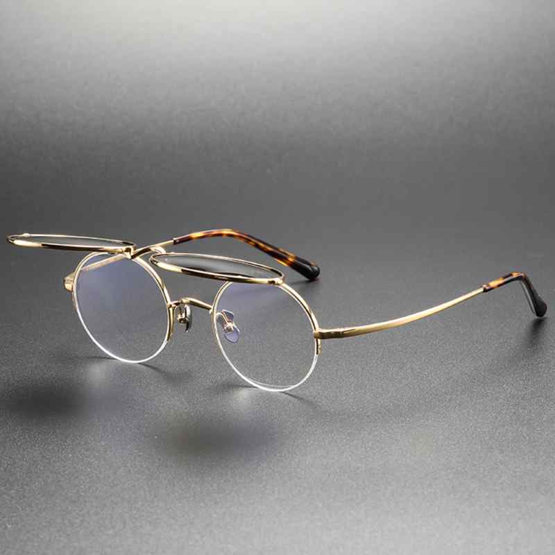 Exquisite Flip-On Titanium Sunglasses Frames(图3)