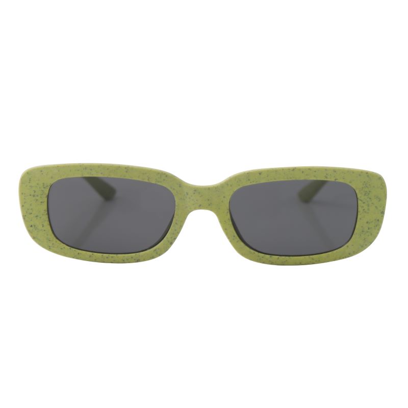 Women's Sustainable Sunglasses Frame With Bio-Degradable green one front.jpg