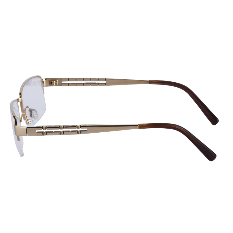 Business Style Half Rim Titanium Eyeglasses side.jpg