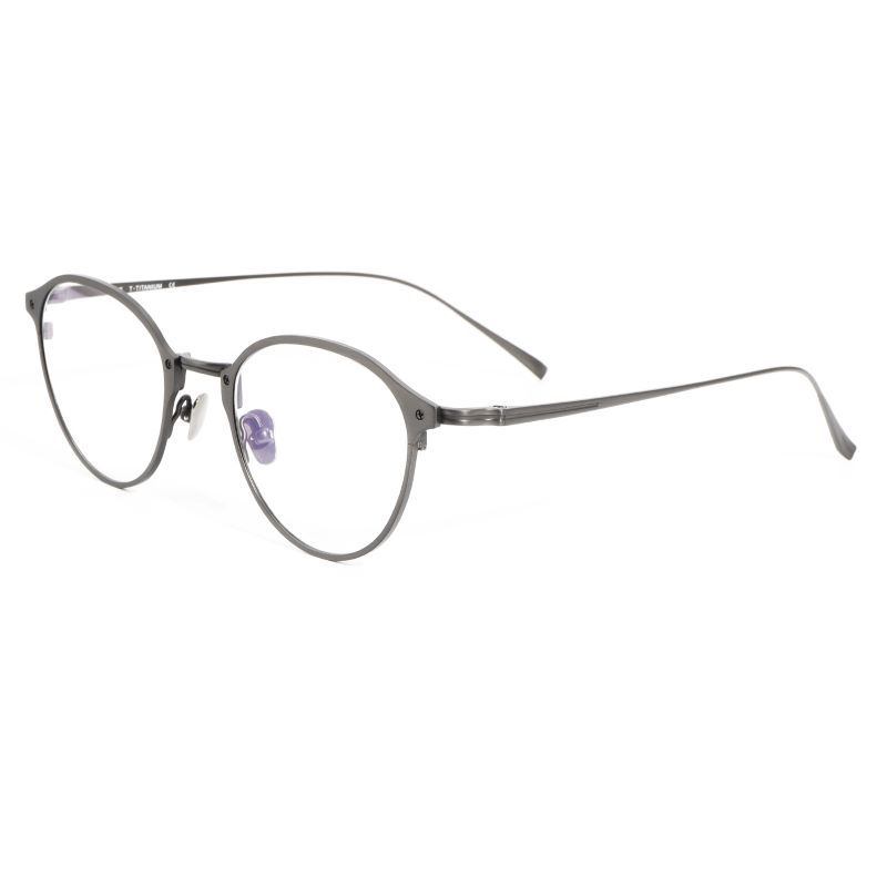 Luxury Unisex Ultra Light Titanium Eyeglasses Frames silver side show.jpg