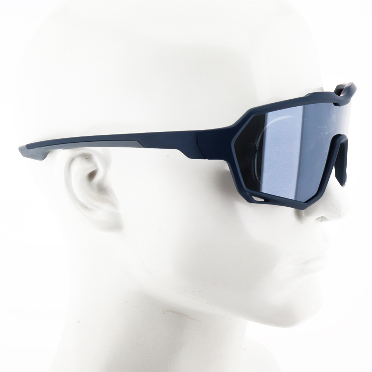 Trendy Big Frame Sports UV Protection Sunglasses gray lenses model show.jpg