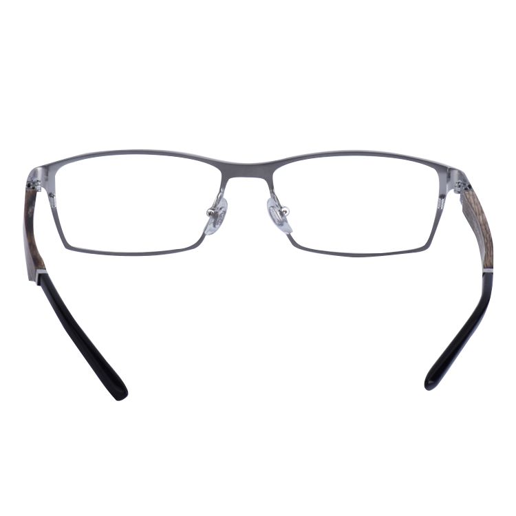 Lightweight Titanium Combination Wood Eyeglasses Frame with acetate temple tips.jpg