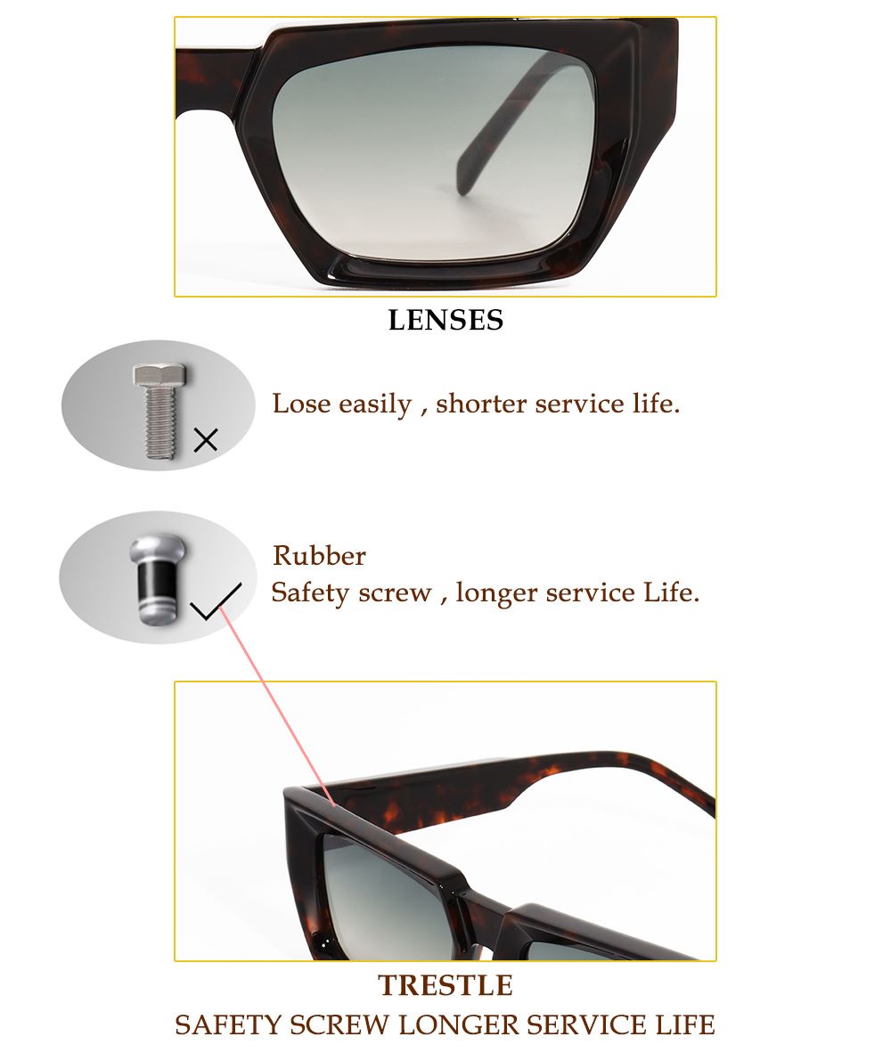 Beveled Handcrafted Bio-degradable Acetate Sunglasses advantage show.jpg