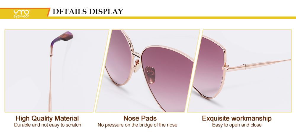 Luxury Cat Eye Sunglasses Metal Frame detail display.jpg