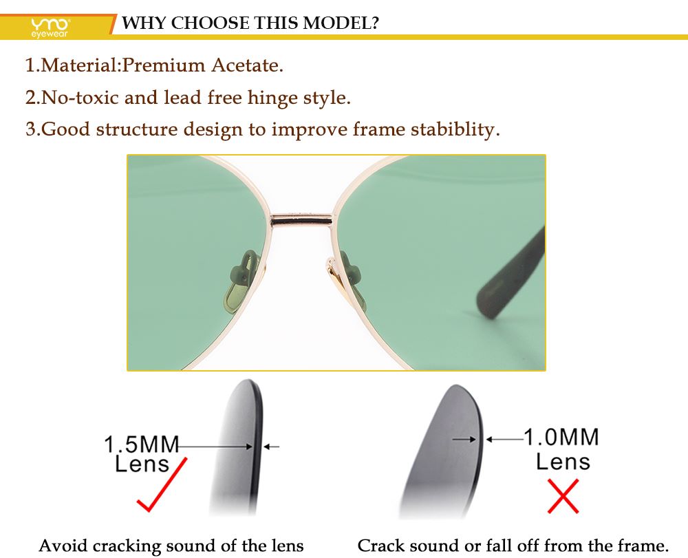 Luxury Cat Eye Sunglasses Metal Frame advantage.jpg