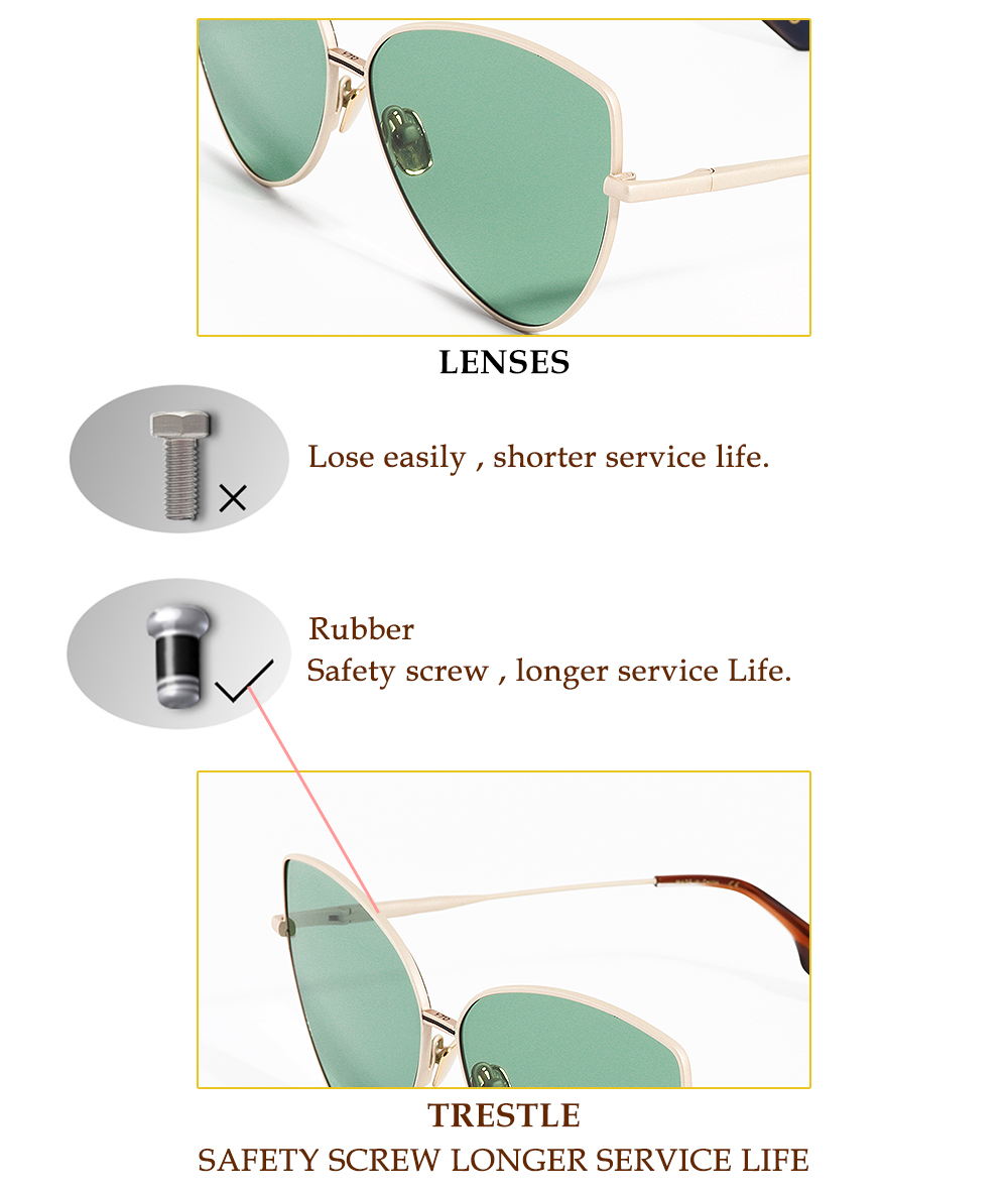 Luxury Cat Eye Sunglasses Metal Frame advantage show.jpg