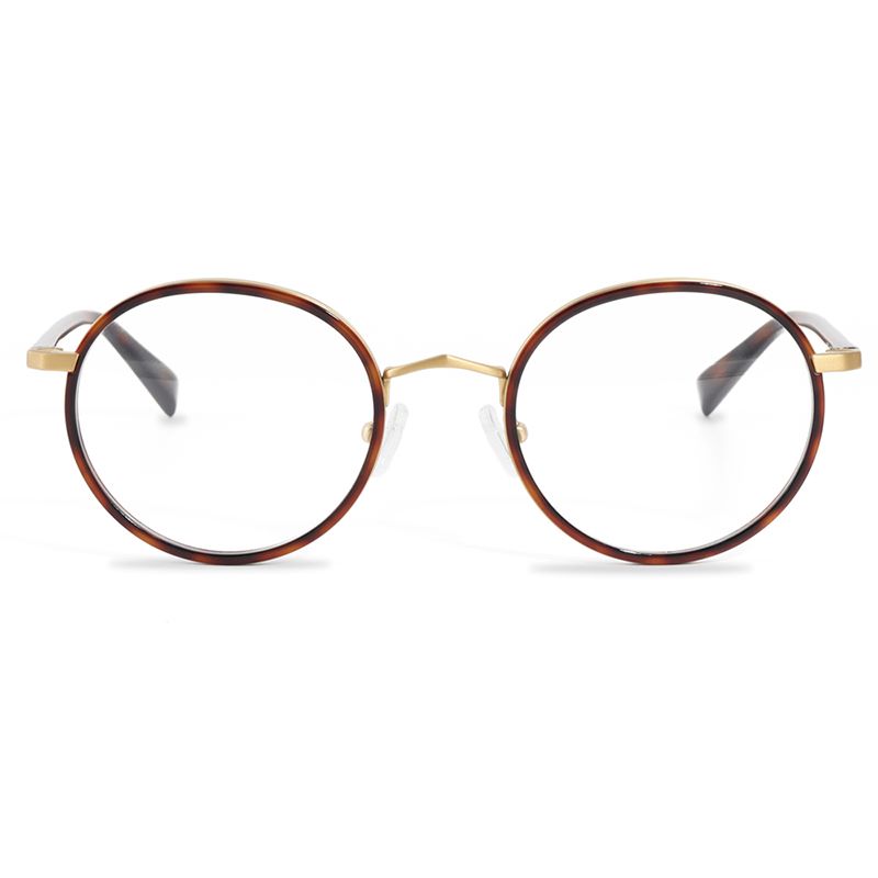 Metal Frame Amber color Daytime Blue Light Blocking Glasses.jpg